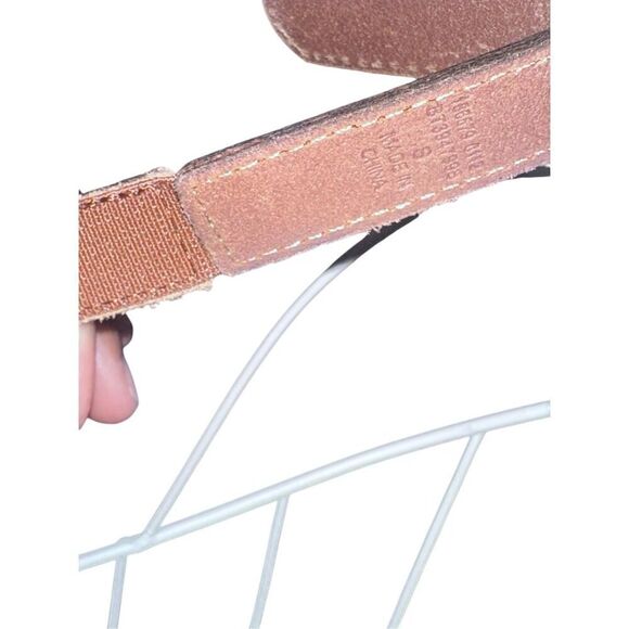 RARE Vintage Y2K Fossil Fossil Leather Patchwork Bohemian Hippie Belt Multi Colo - Picture 9 of 12